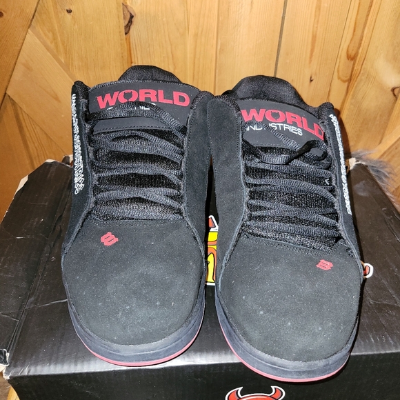 World Industries Skate Shoes Mens 11.5 Bones Skull Y2K Black F209666 Smith * - Picture 4 of 11